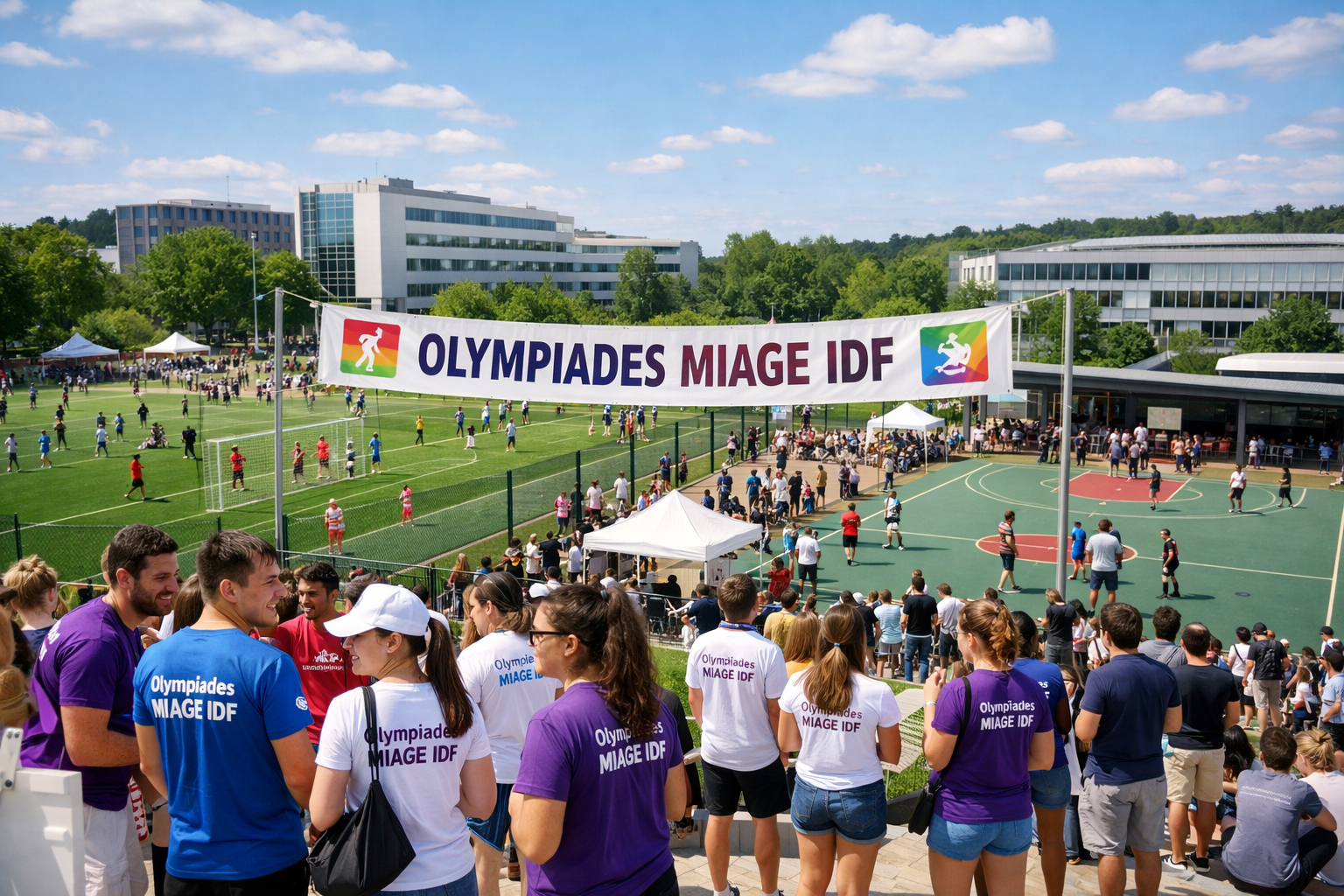 Ambiance et équipes des Olympiades MIAGE IDF